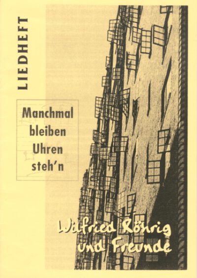 rigma | Manchmal bleiben Uhren stehn | Liedheft003